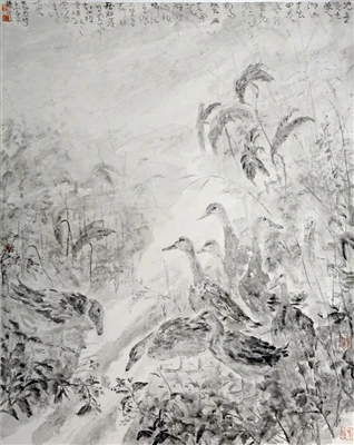 Ink painting usually emphasizes the painter's personality and emotions