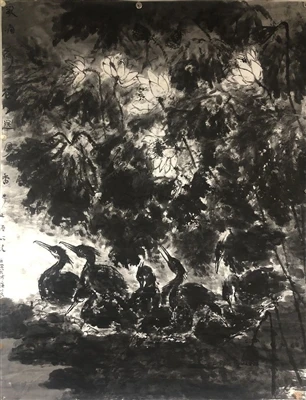 Chinese traditional ink painting is an important component of Chinese culture